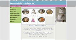 Desktop Screenshot of cameronsbakery.com